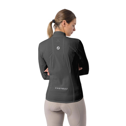 CASTELLI Transition Air Damenjacke in Grau – Rückansicht