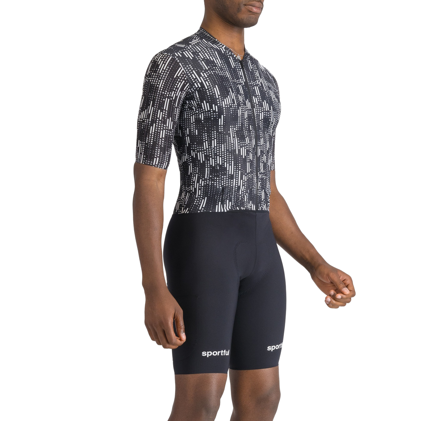 Jumpsuit SPORTFUL G-SUIT Kurzarm Schwarz/Weiß