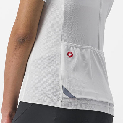 Trikot CASTELLI ANIMA 4 Damen Kurzarm Weiß