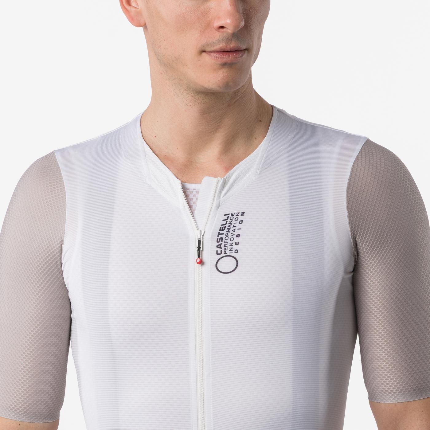 Trikot CASTELLI CORRETTO Kurzarm Elfenbein/Clay