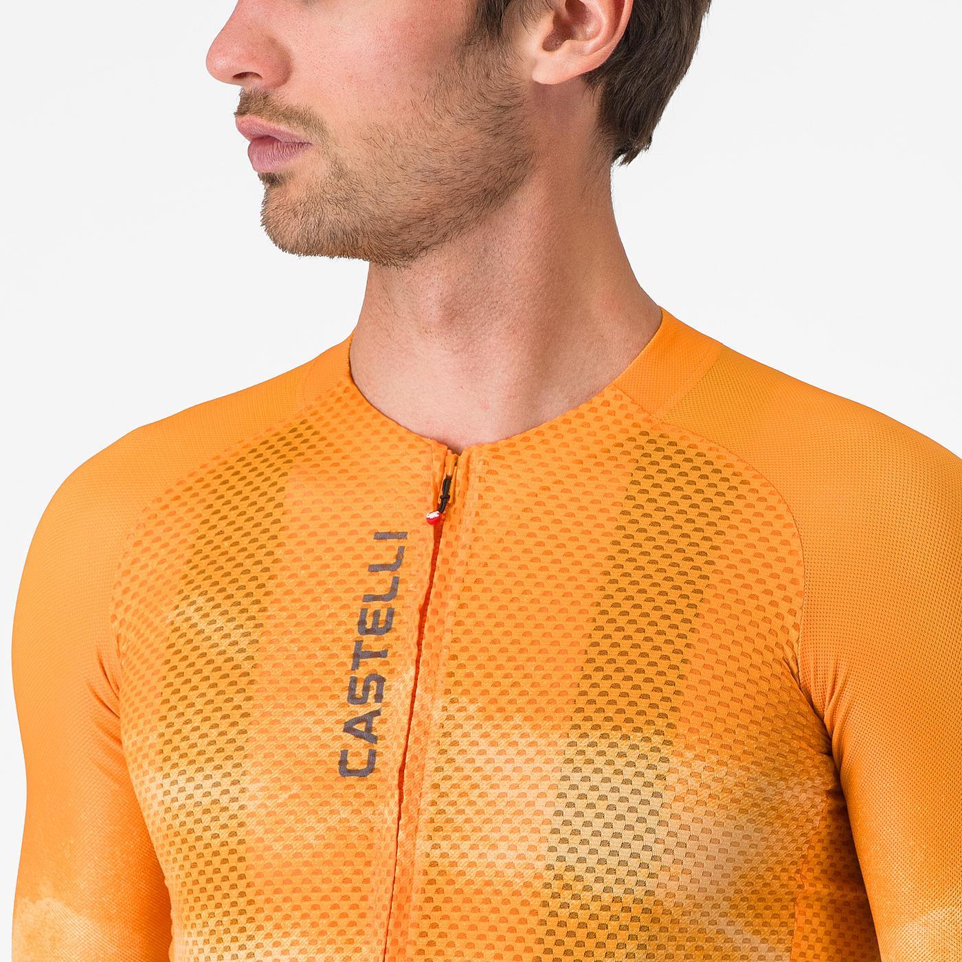 Trikot CASTELLI CLIMBER'S A/C Kurzarm Orange