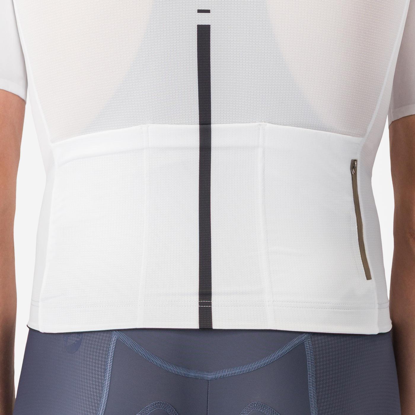 CASTELLI DRITTONE LOGO Trikot Kurzarm Weiß