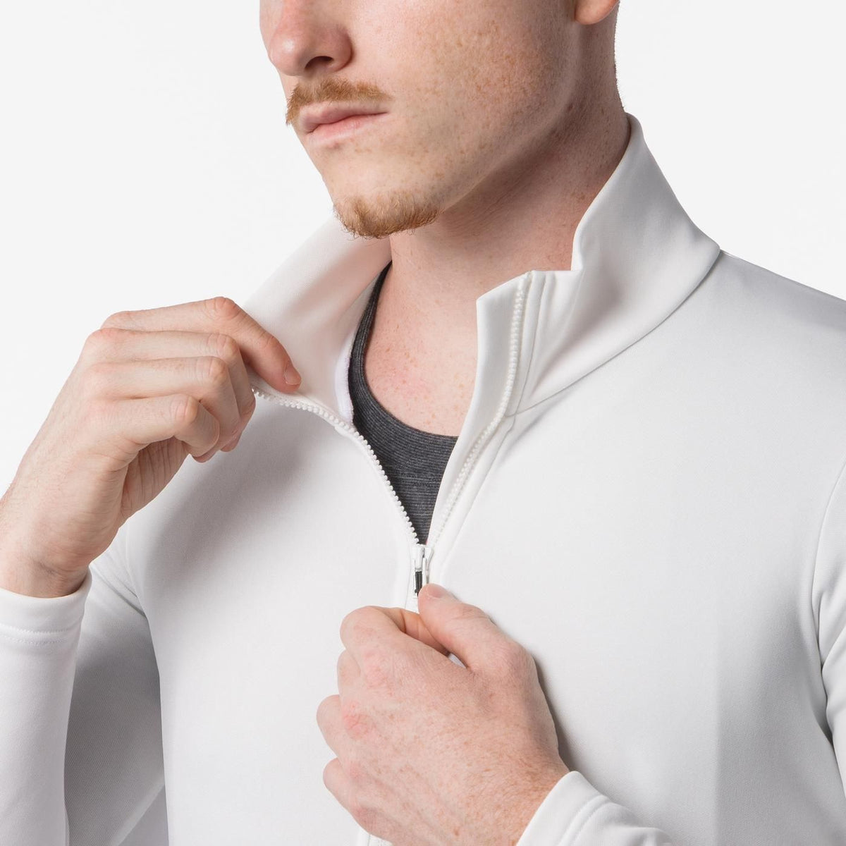 Trikot CASTELLI COMPETIZIONE THERMAL Langarm Elfenbein