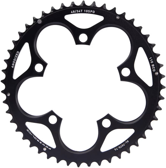 SRAM Road 10-fach-Außenkettenblatt 110 BCD GXP L-PIN, Aluminium, Schwarz