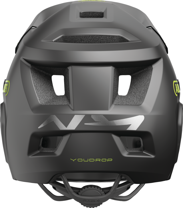 ABUS YOUDROP FF Junior Velvet Mountainbike-Helm, schwarz