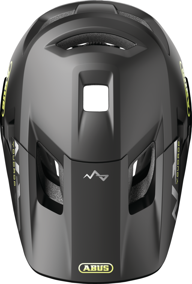 ABUS YOUDROP FF Junior Velvet Mountainbike-Helm, schwarz