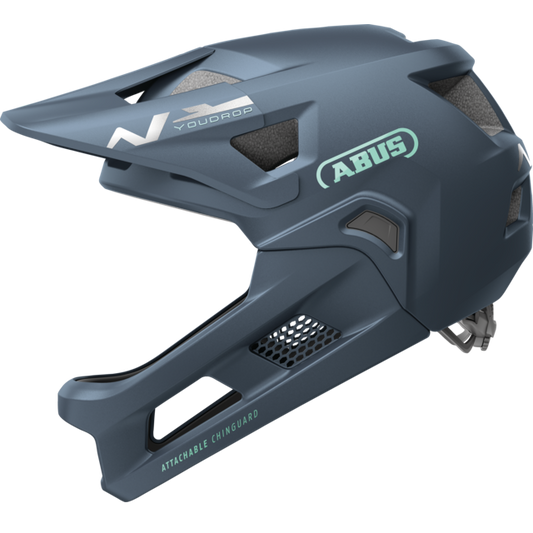 ABUS YOUDROP FF Junior Mountainbike-Helm, Midnight Blau
