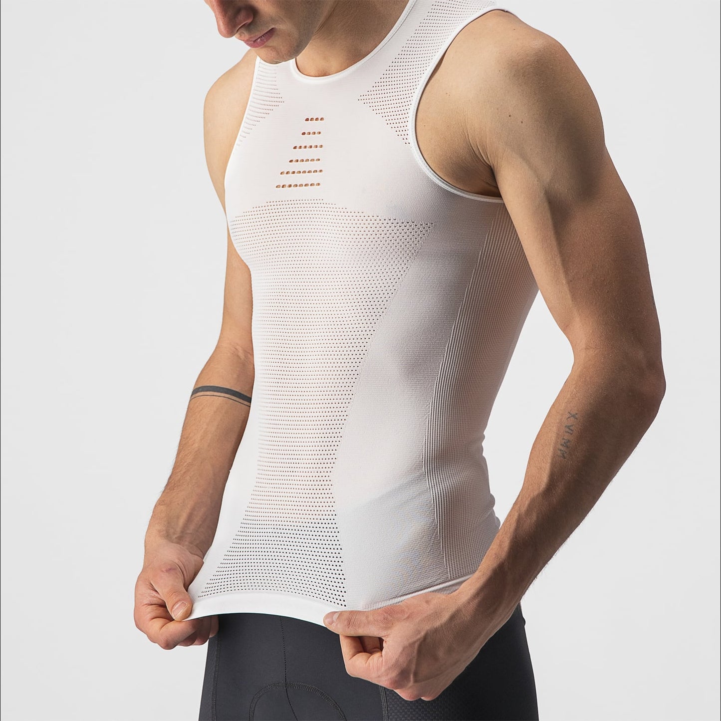 Unterwäsche CASTELLI CORE SEAMLESS Ärmellos Weiß