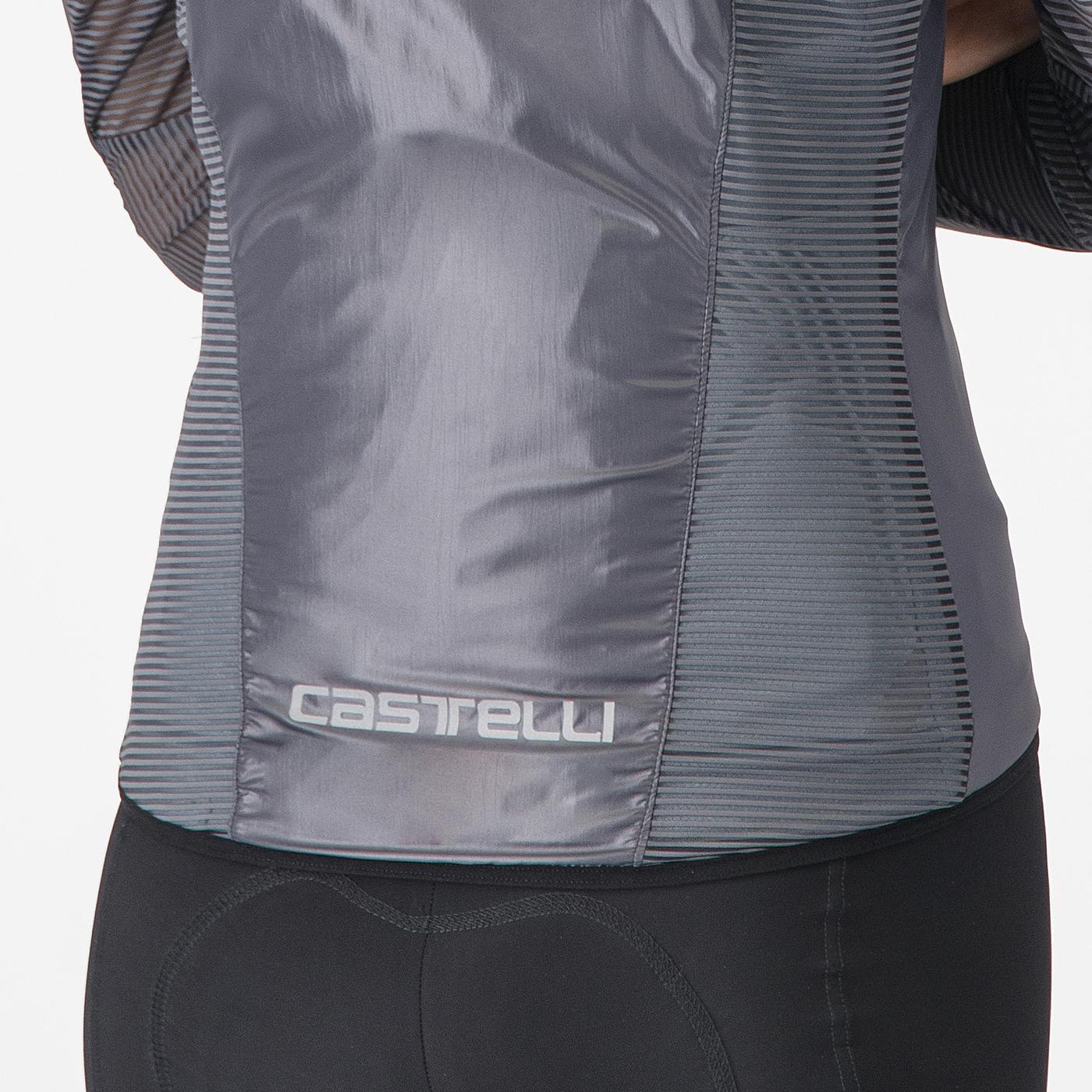 CASTELLI ARIA SHELL Jacke Damen Dunkelgrau