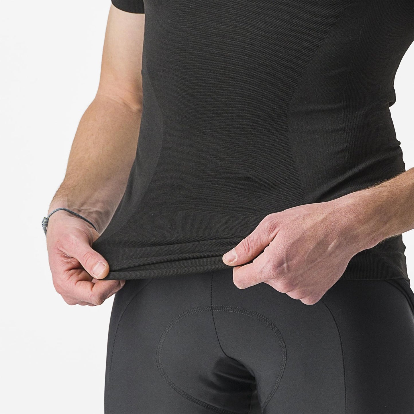 Unterwäsche CASTELLI CORE SEAMLESS Kurzarm Schwarz