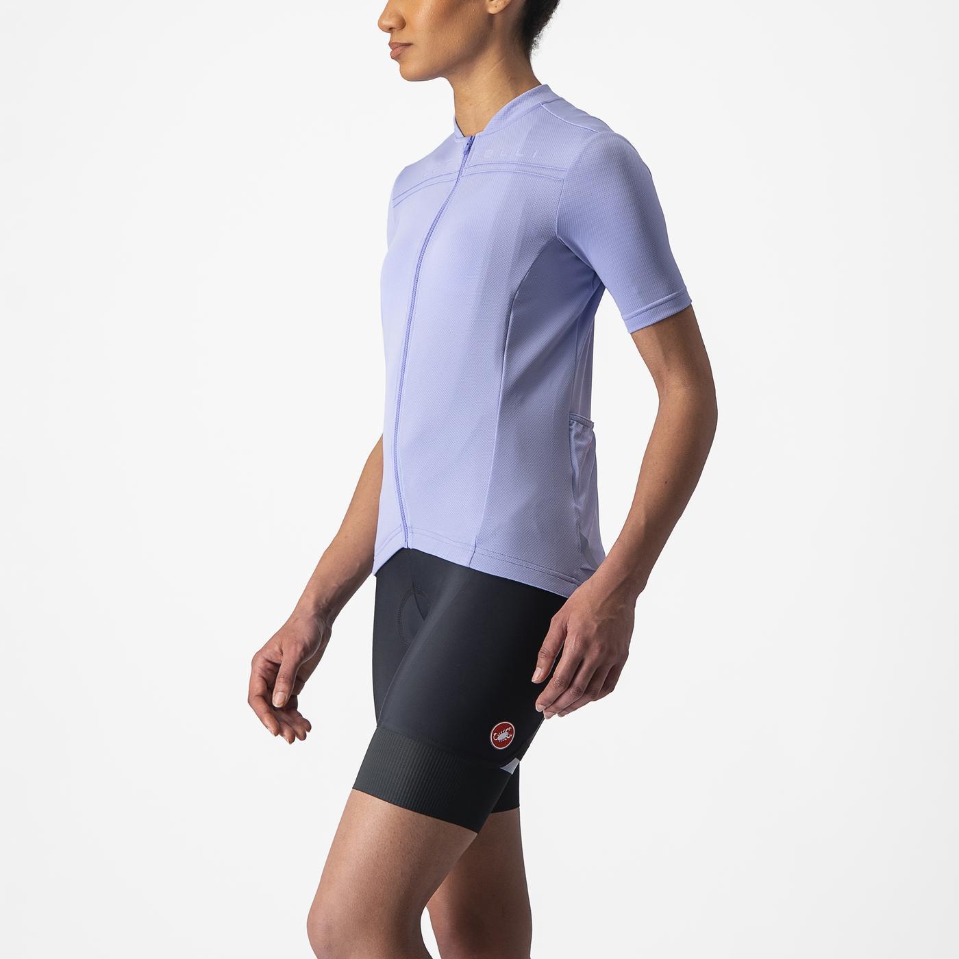 Trikot CASTELLI ANIMA 4 Damen Kurzarm Violett