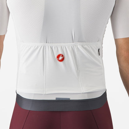 Trikot CASTELLI ESPRESSO Kurzarm Weiß