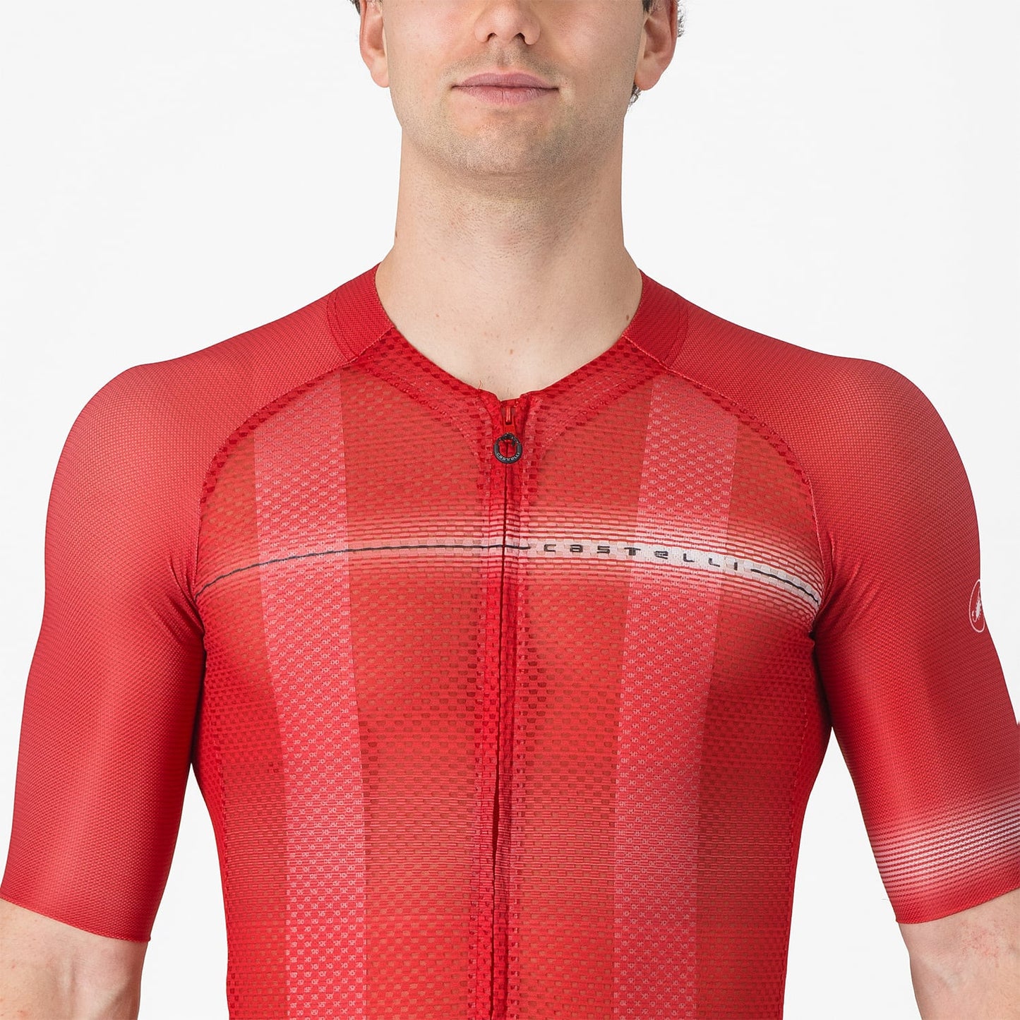 Trikot CASTELLI CLIMBER'S A/C Kurzarm Rot