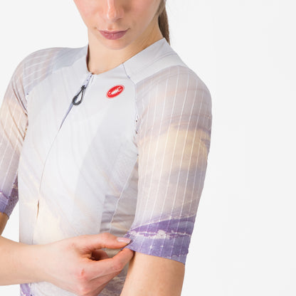 Trikot CASTELLI AERO PRO 8S Damen Kurzarm Mehrfarbig