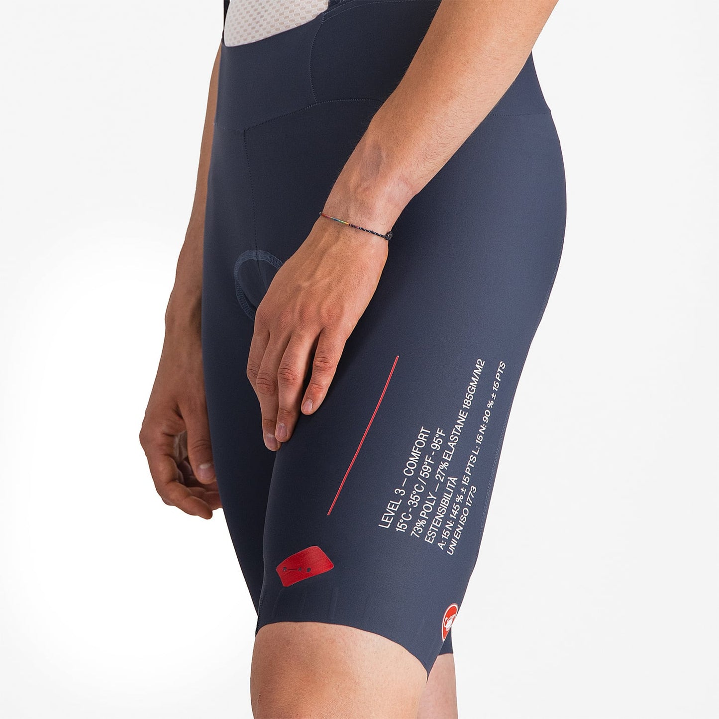 CASTELLI ESPRESSO R--A/D Kurze Trägerhose Blau