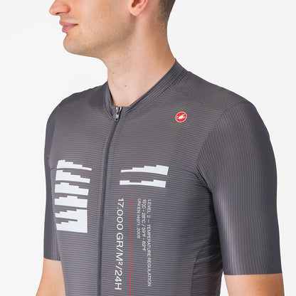 Trikot CASTELLI ESPRESSO R--A/D Kurzarm Rauchgrau