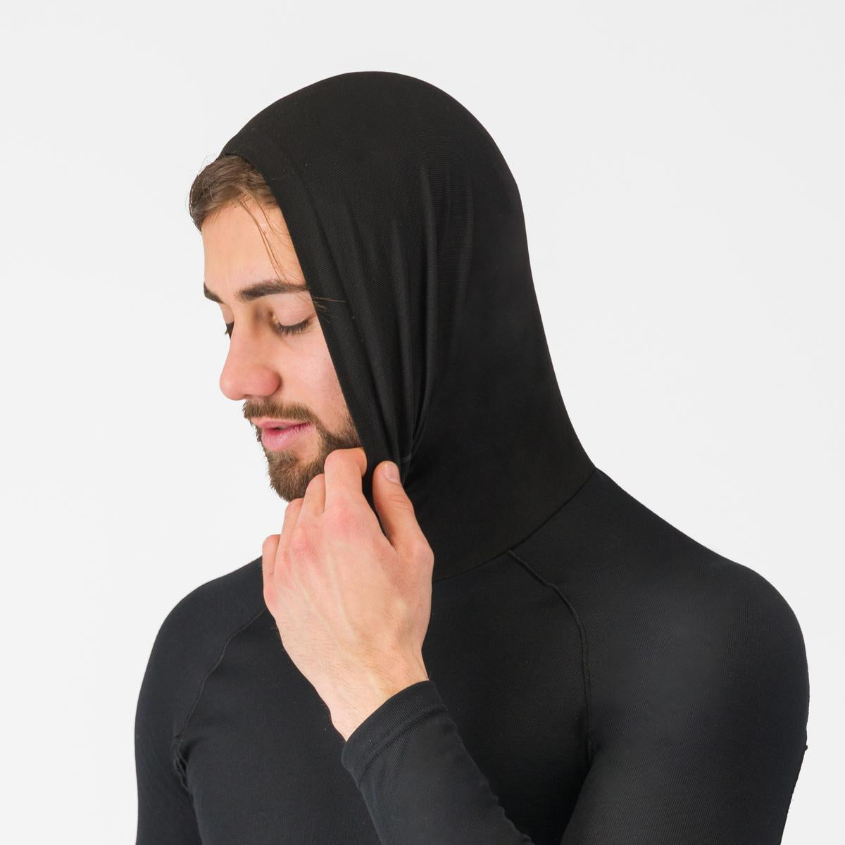 Unterwäsche CASTELLI FLANDERS 2 HIGH NECK WARMER Longsleeve Schwarz