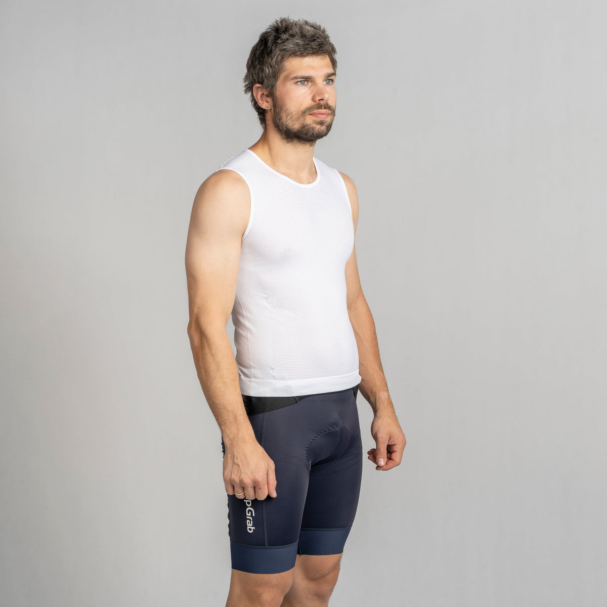 Ärmelloses Funktionsunterhemd GRIPGRAB PACR SUMMER SEAMLESS Weiß