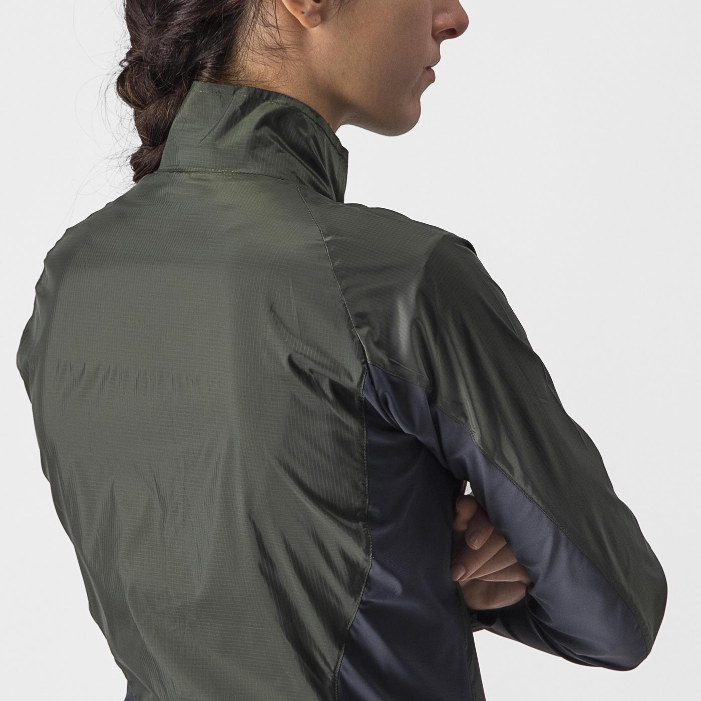 CASTELLI SQUADRA STRETCH Jacke Frau Khaki