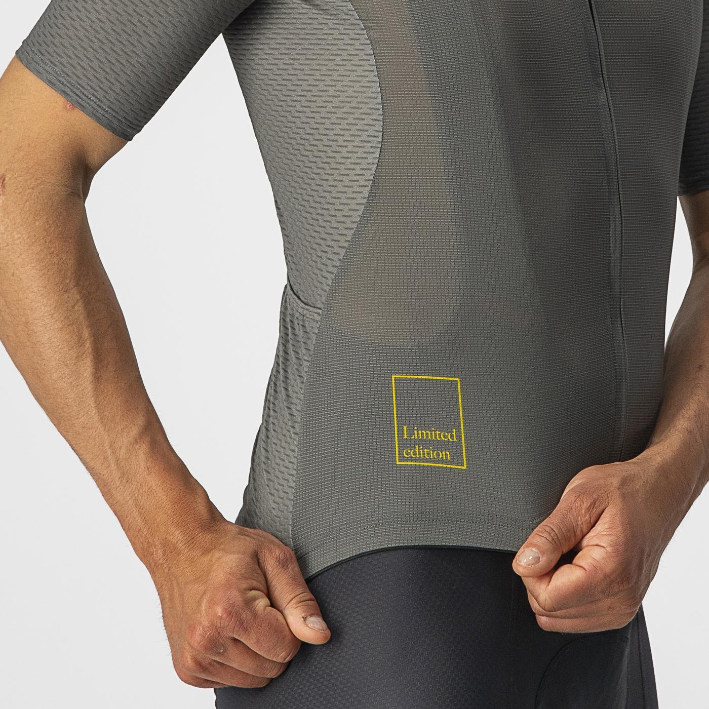 CASTELLI BREATHE ATTACK Trikot Kurzarm Grau/Grün