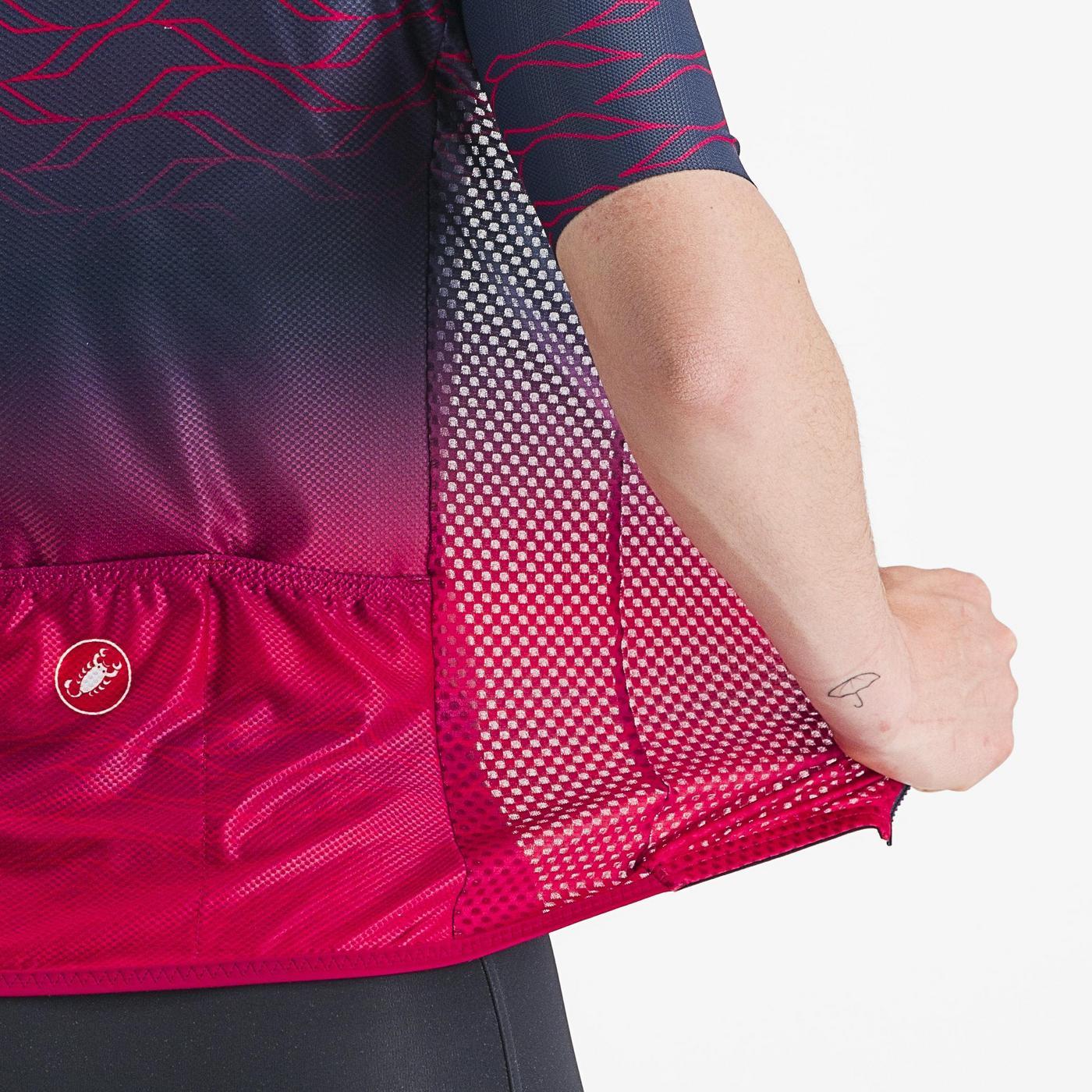 Trikot CASTELLI CLIMBER'S 2.0 Kurzarm Women Blau/Weiß