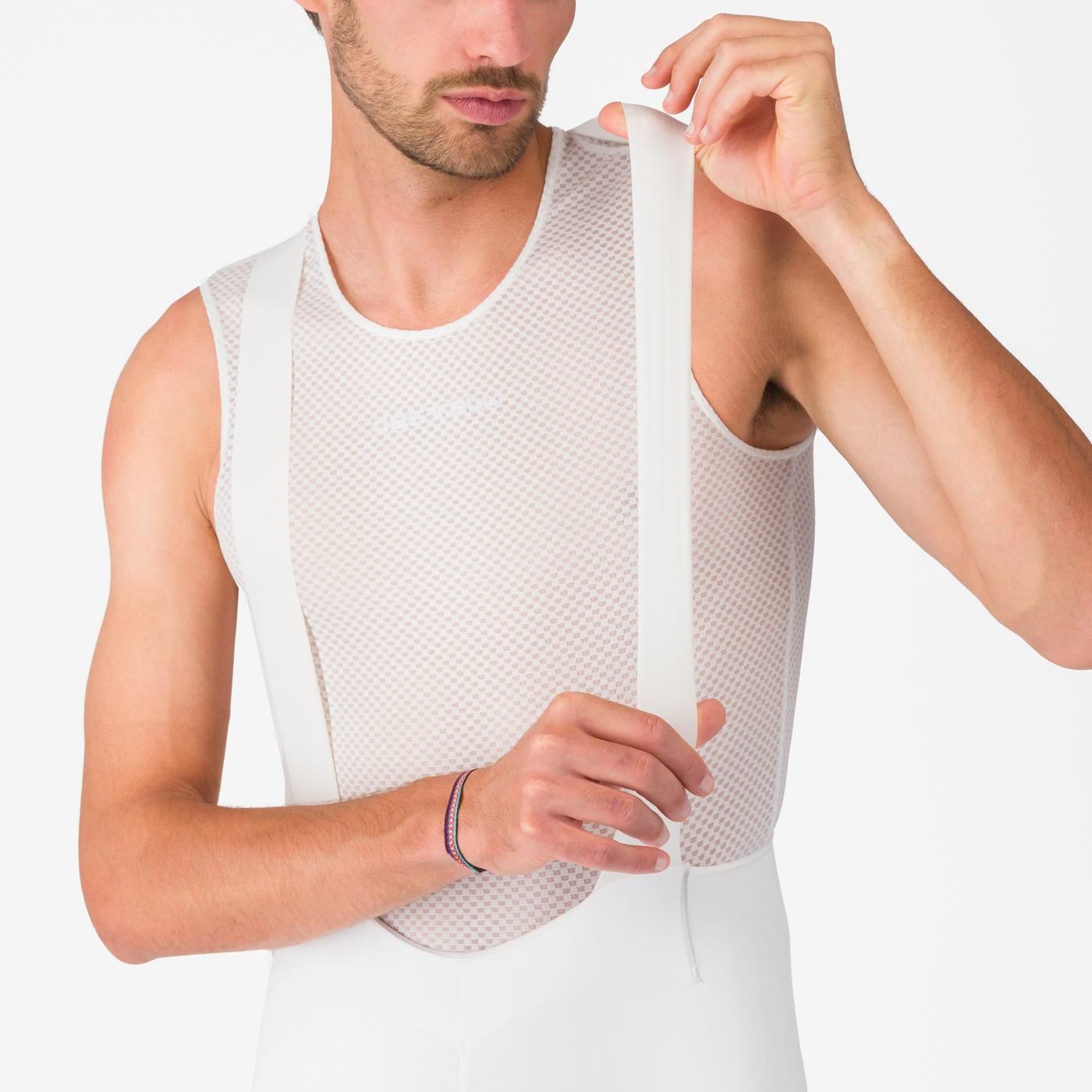 CASTELLI FREE AERO RACE S Kurze Trägerhose Weiß