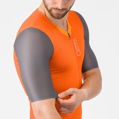Einteiler CASTELLI SATURDAY MORNING Orange/Grau