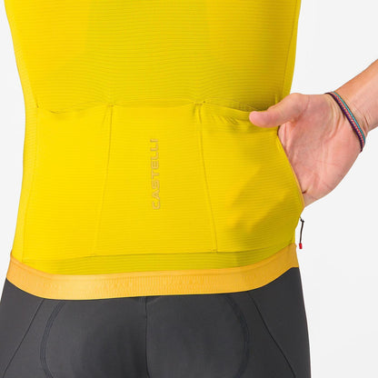 Trikot CASTELLI ESPRESSO 2 Kurzarm Gelb