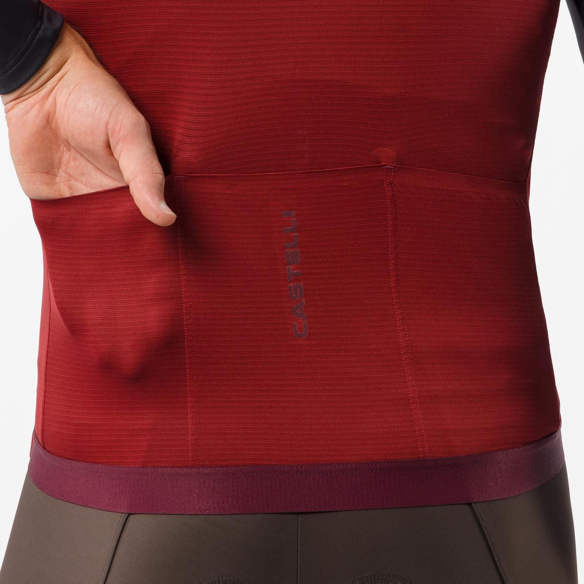 Ärmellose Weste CASTELLI ESPRESSO 2 Bordeaux