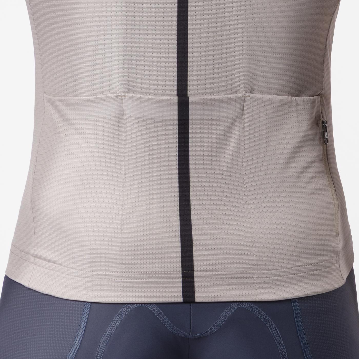 Trikot CASTELLI DRITTONE LOGO Kurzarm Clay