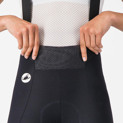 Damen-Trägerhose CASTELLI ESPRESSO 2 W DT Schwarz