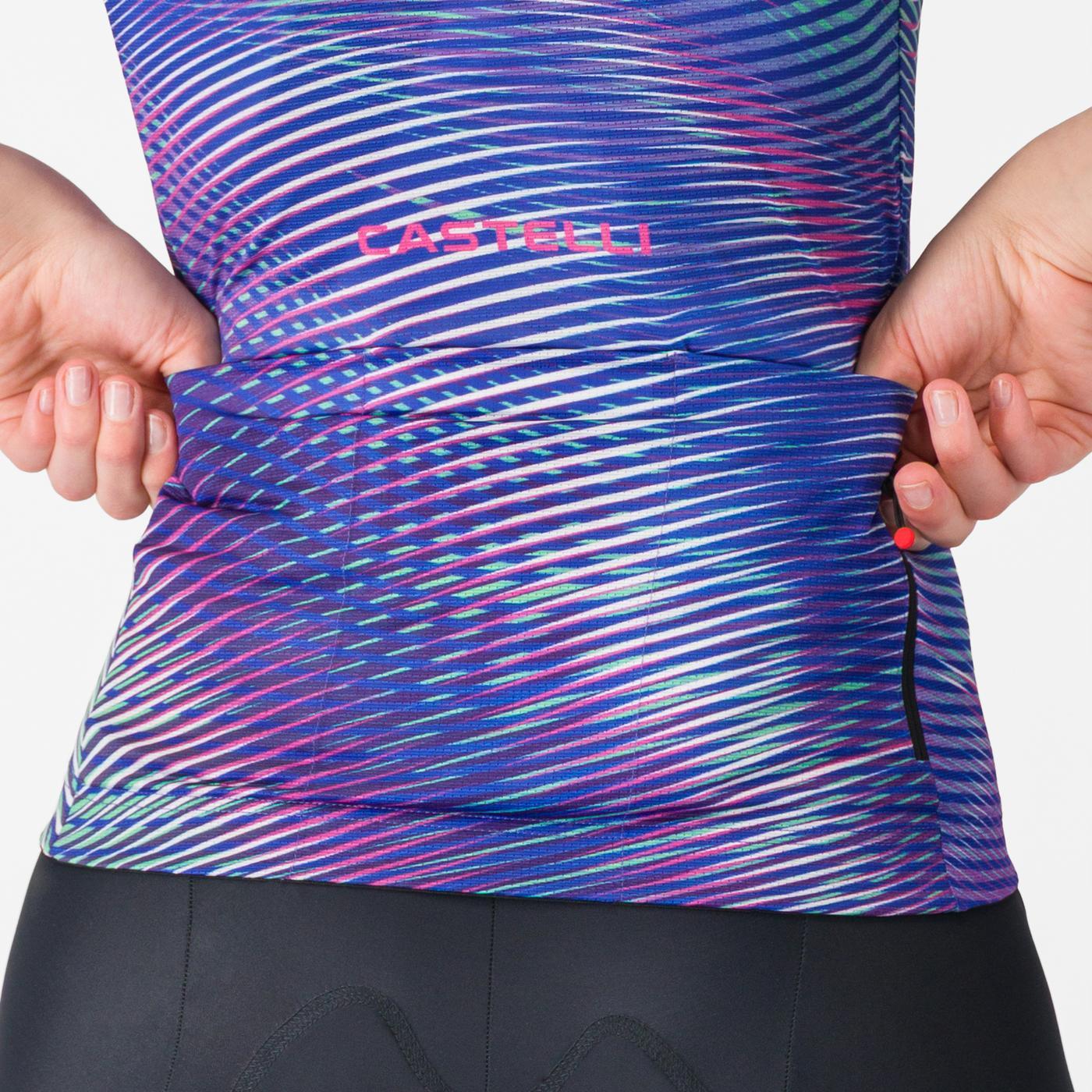 CASTELLI COSMIC VORTEX Damen Trikot Kurzarm Violett