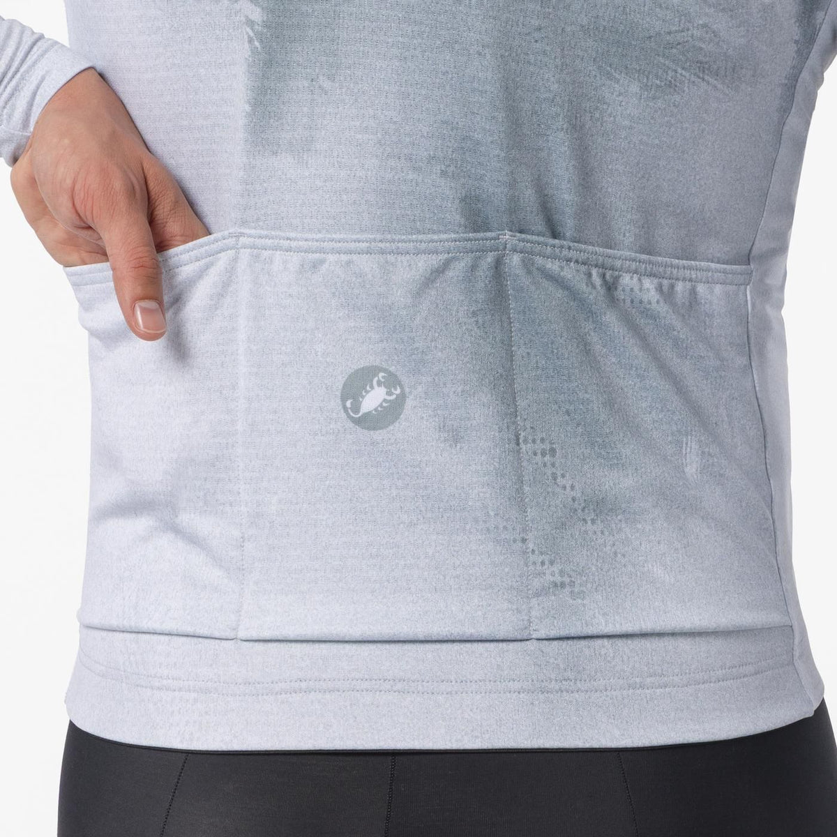 Trikot CASTELLI NEBULA THERMAL Langarm Grau