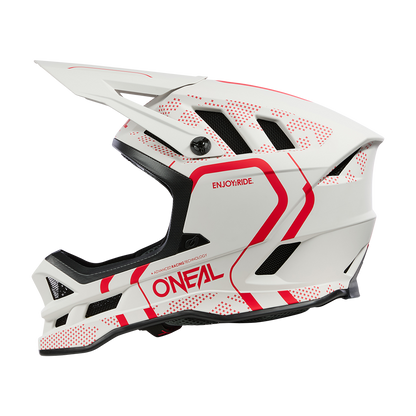 MTB-Helm O'NEAL BLADE POLYACRYLITE STRIKE Weiß/Rot