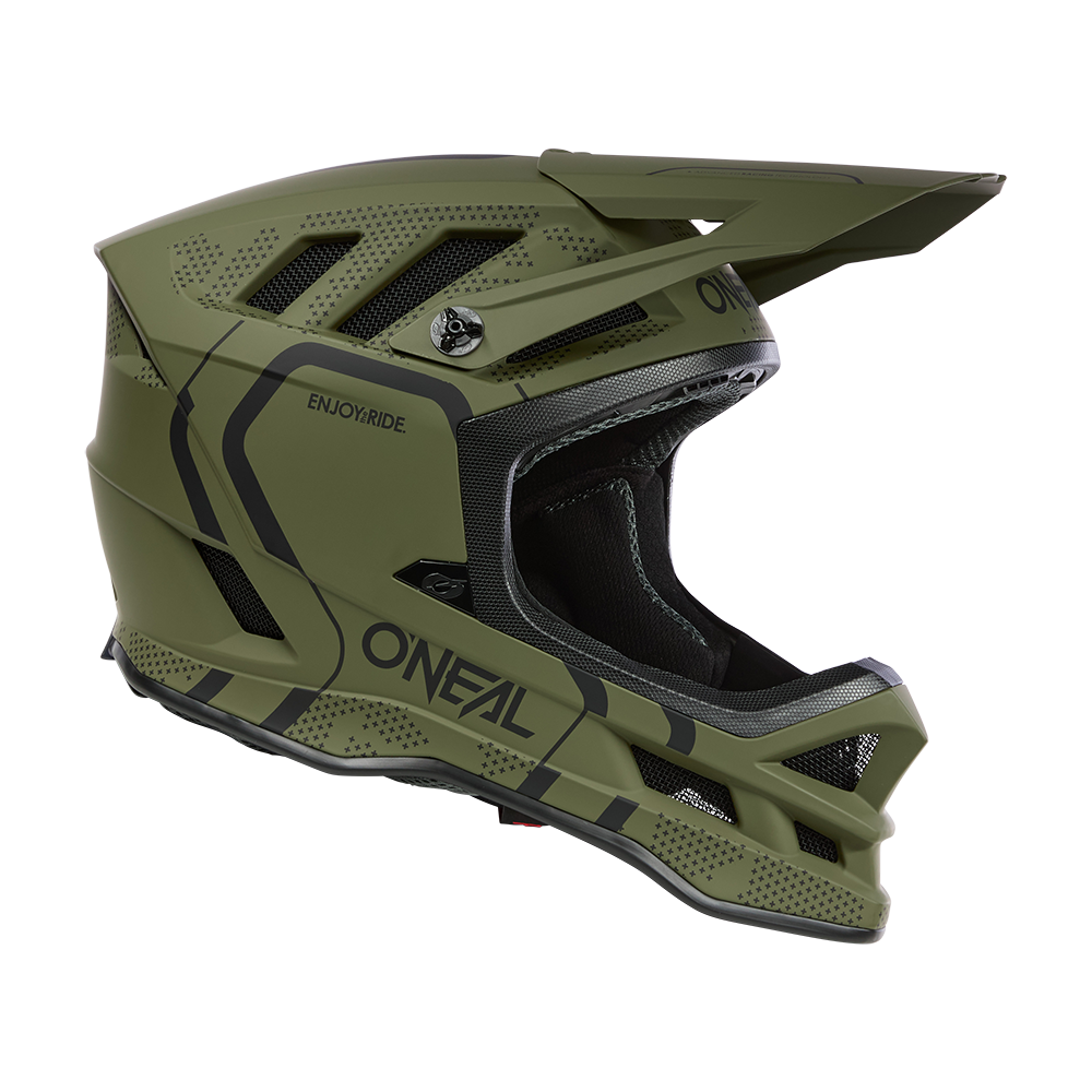 O'NEAL BLADE POLYACRYLITE STRIKE Mountainbike-Helm Grün/Schwarz