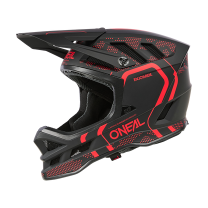MTB-Helm O'NEAL BLADE POLYACRYLITE STRIKE Schwarz/Rot