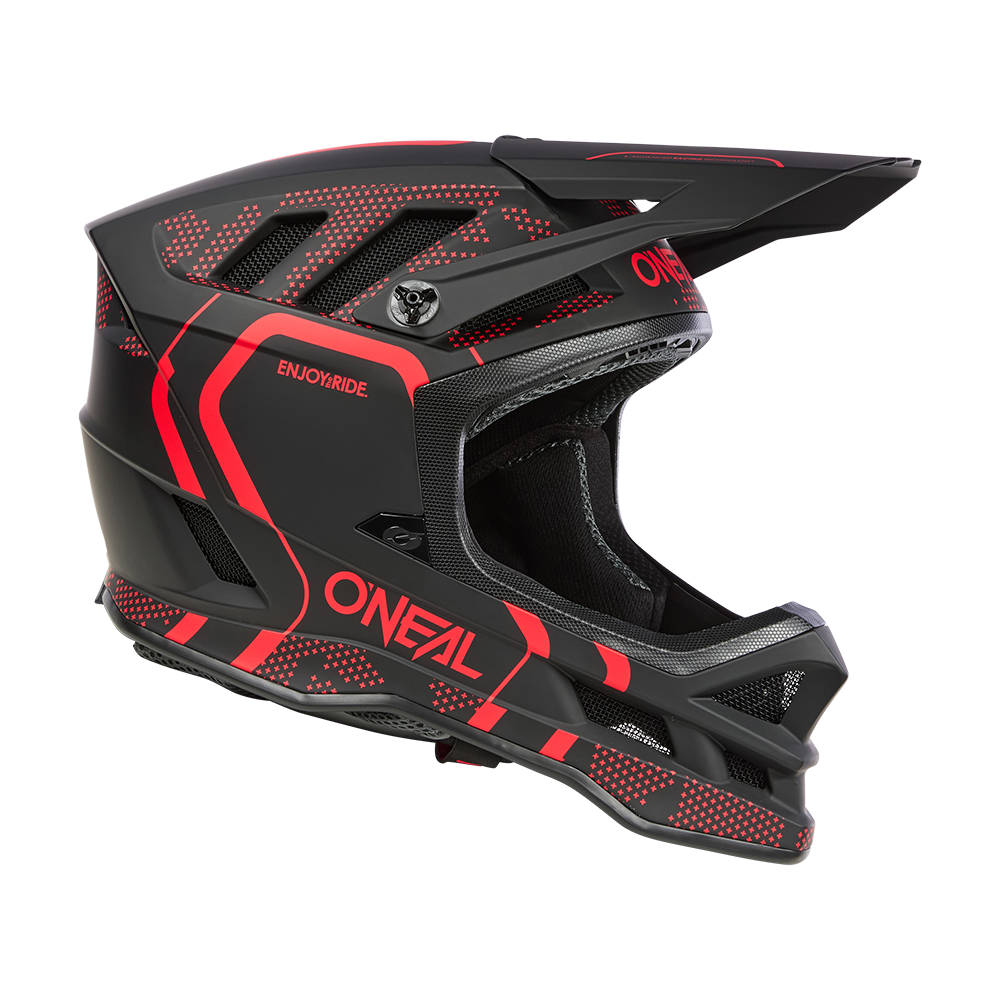 O'NEAL BLADE POLYACRYLITE STRIKE Mountainbike-Helm Schwarz/Rot