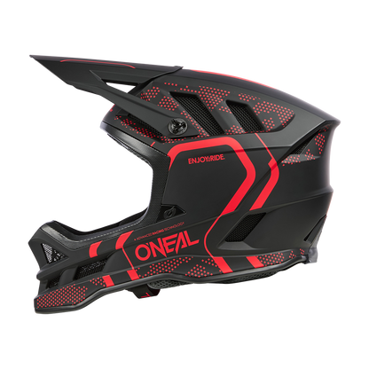 MTB-Helm O'NEAL BLADE POLYACRYLITE STRIKE Schwarz/Rot