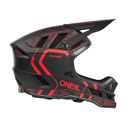 MTB-Helm O'NEAL BLADE POLYACRYLITE STRIKE Schwarz/Rot