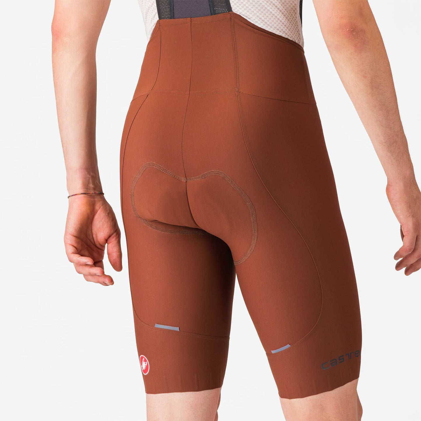 Kurze Trägerhose CASTELLI ESPRESSO Mocha