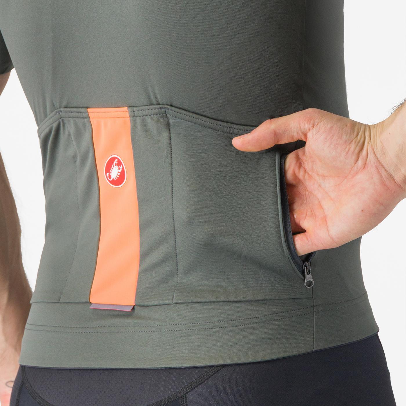 CASTELLI PROLOGO LITE Trikot Kurzarm Grau/Orange