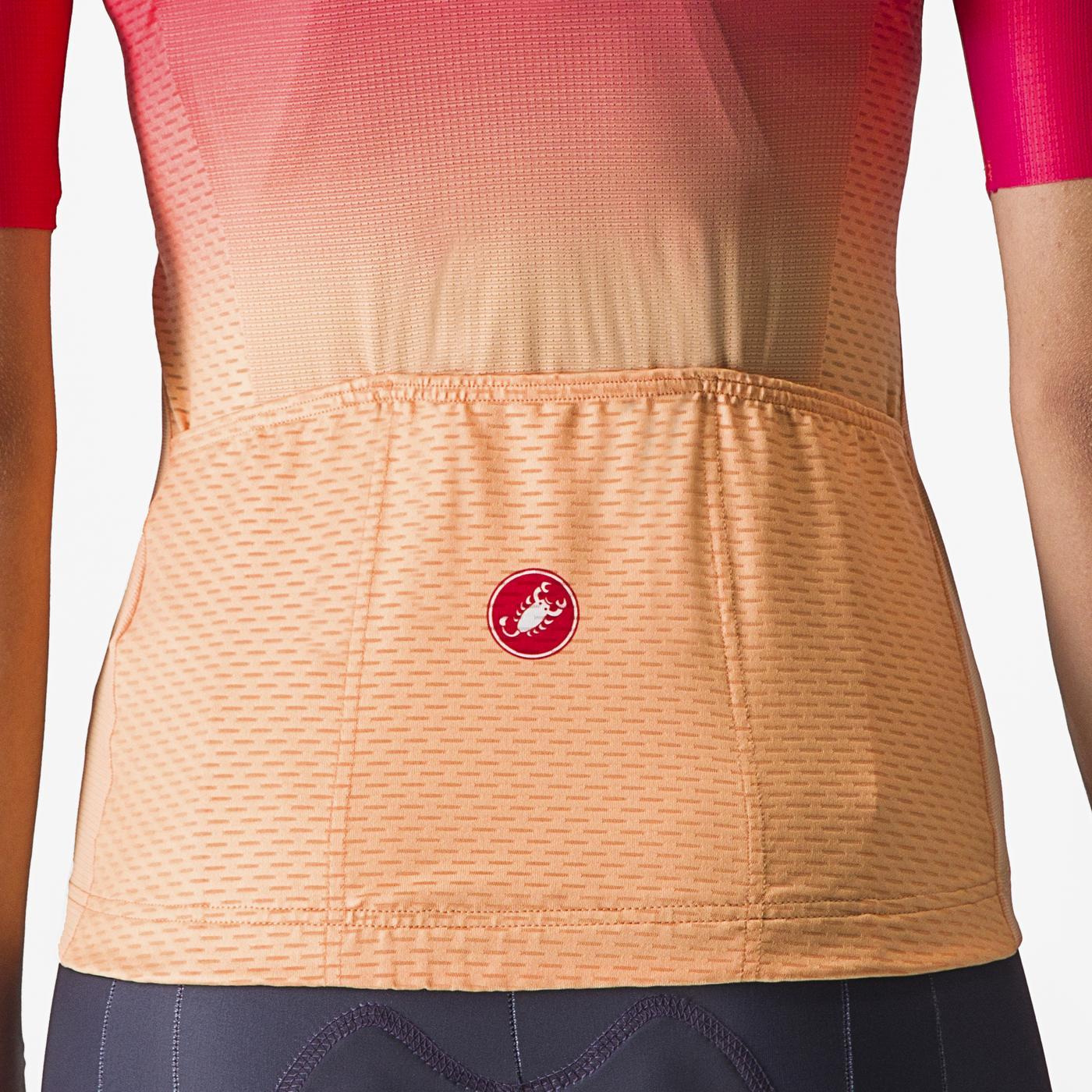 Trikot CASTELLI SALITA Kurzarm Frau Rosa/Orange