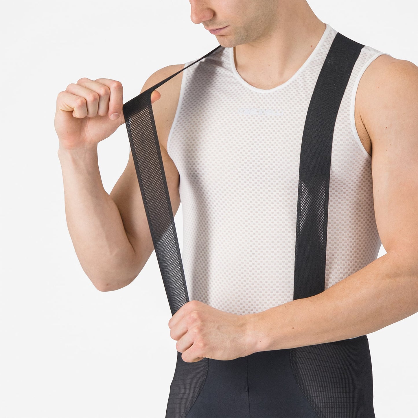 Kurze Trägerhose CASTELLI A/C Schwarz