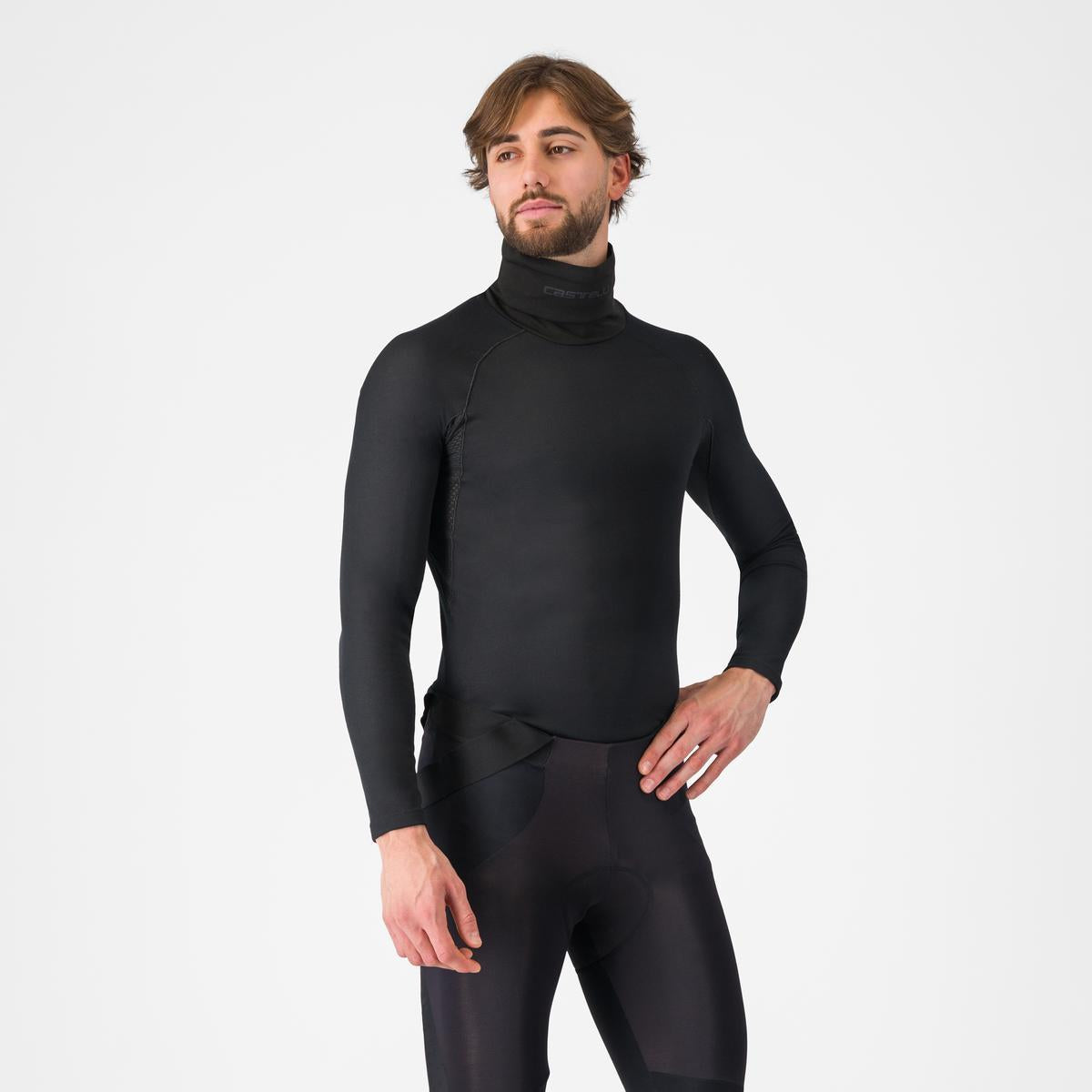 Unterwäsche CASTELLI FLANDERS 2 HIGH NECK WARMER Longsleeve Schwarz