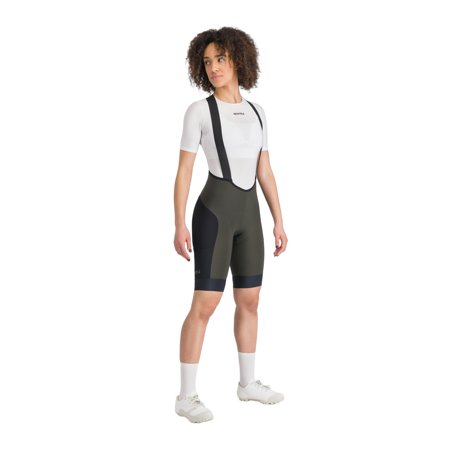 SPORTFUL SUPERGIARA 2 Damen Kurz Trägerhose Khaki/Schwarz