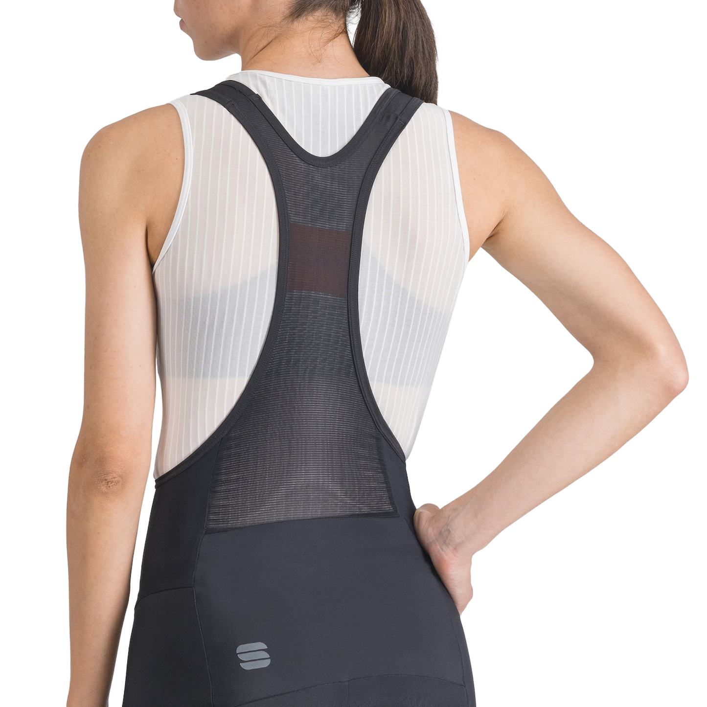 SPORTFUL PULSE Damen Kurze Trägerhose Schwarz