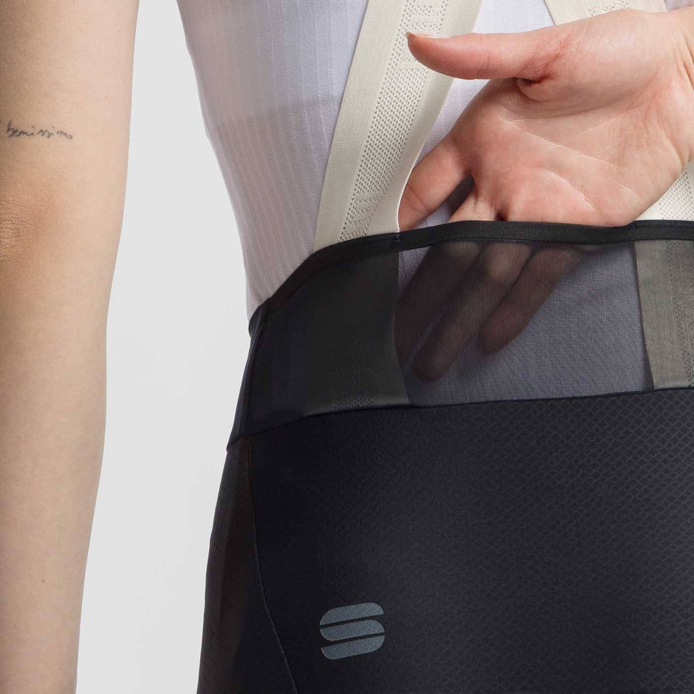 SPORTFUL HYPEREPIC Damen Kurze Trägerhose Schwarz