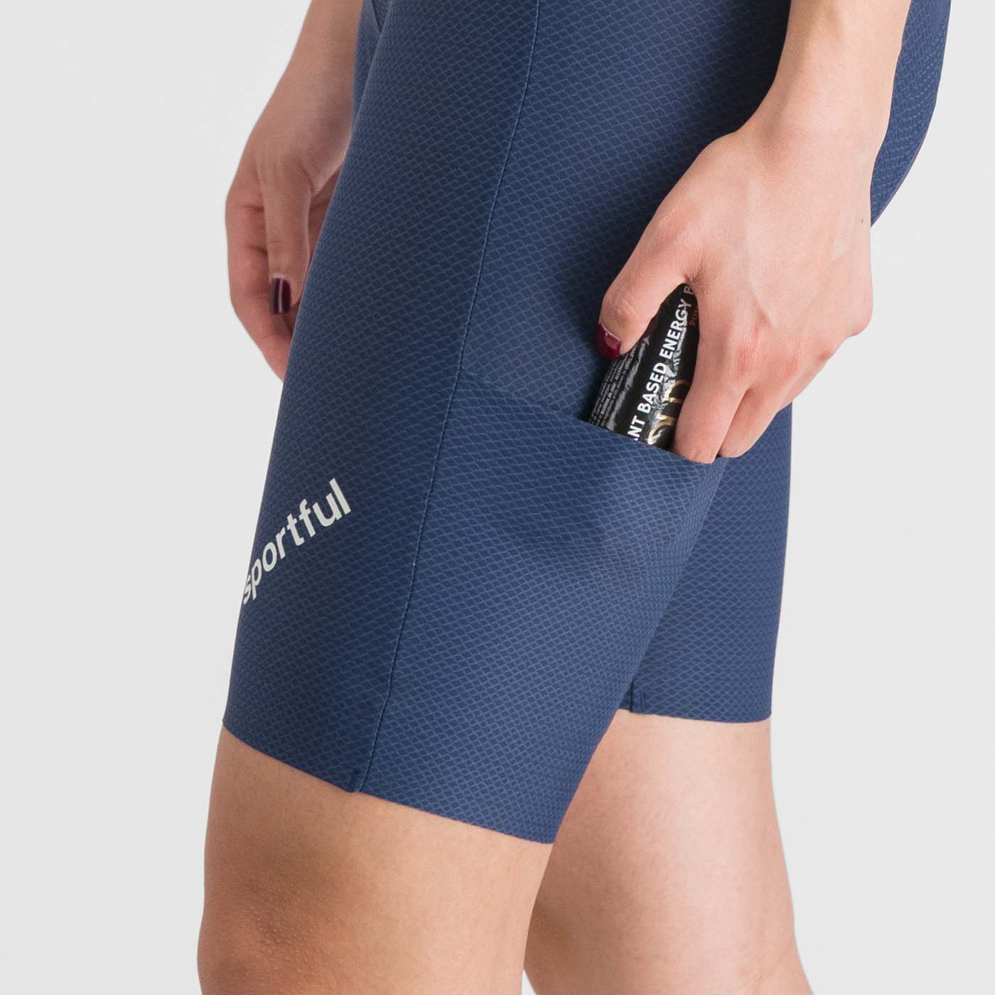 SPORTFUL HYPEREPIC Damen Kurze Trägerhose Blau