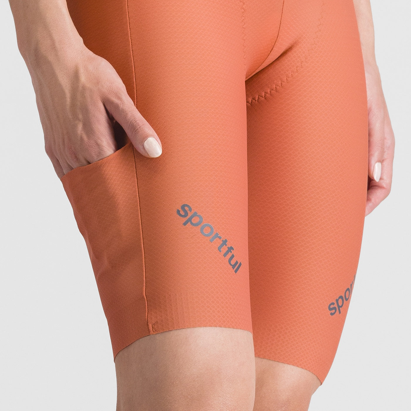 SPORTFUL HYPEREPIC Damen Kurze Trägerhose Orange