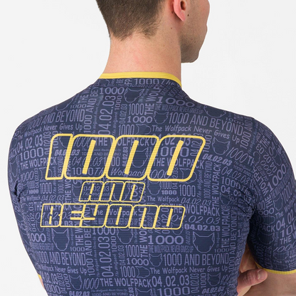 Trikot CASTELLI WOLFPACK 1000 VICTORY Kurzarm Marine